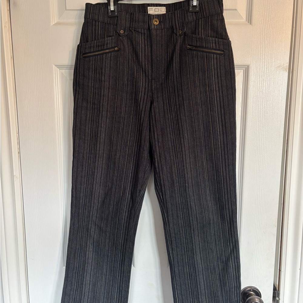 Vintage-Inspired Striped Jeans – Women's Size 8 (US)
